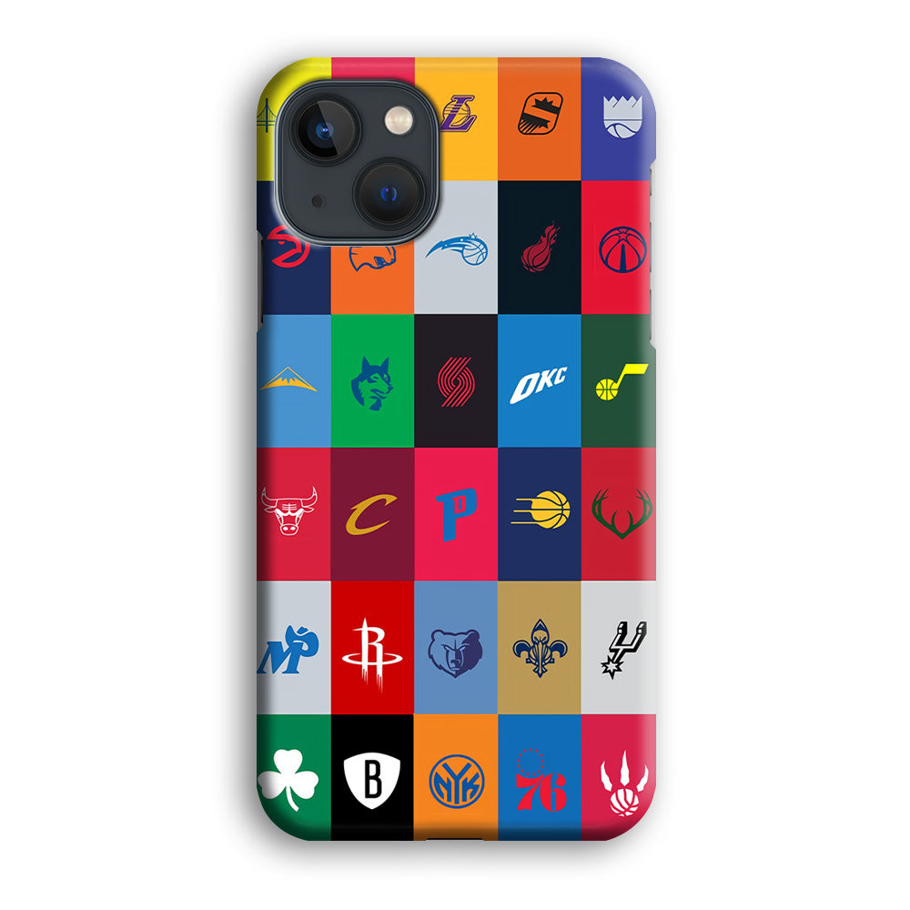 NBA Team Logos iPhone 13 Mini Case-Phone Case-3D Case-Altracase