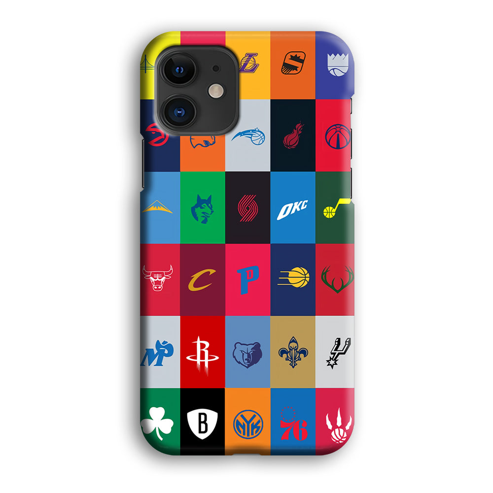NBA Team Logos iPhone 12 Case-Phone Case-3D Case-Altracase