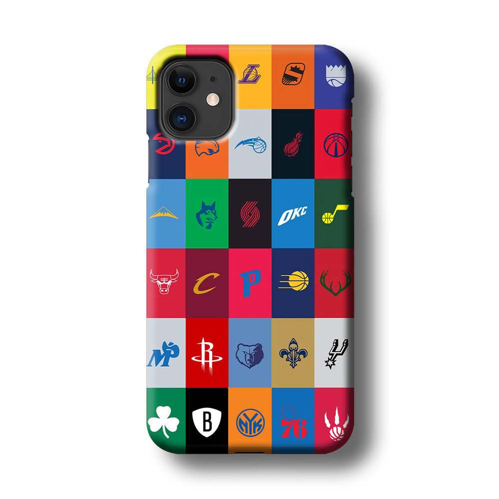 NBA Team Logos iPhone 11 Case-Phone Case-3D Case-Altracase