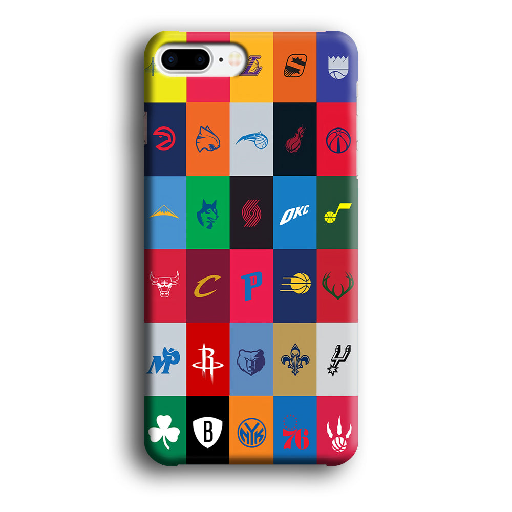 NBA Team Logos iPhone 8 Plus Case-Phone Case-3D Case-Altracase