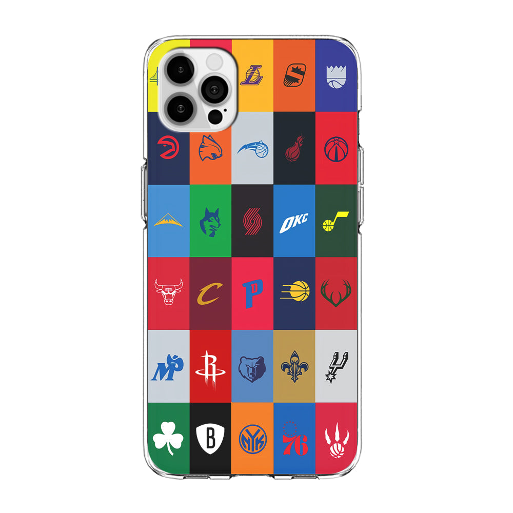 NBA Team Logos iPhone 13 Pro Max Case-Phone Case-Clear Soft Case-Altracase