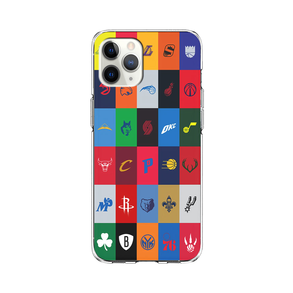 NBA Team Logos iPhone 11 Pro Case-Phone Case-Clear Soft Case-Altracase