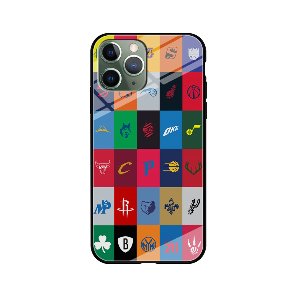 NBA Team Logos iPhone 11 Pro Max Case-Phone Case-Tempered Glass Case-Altracase
