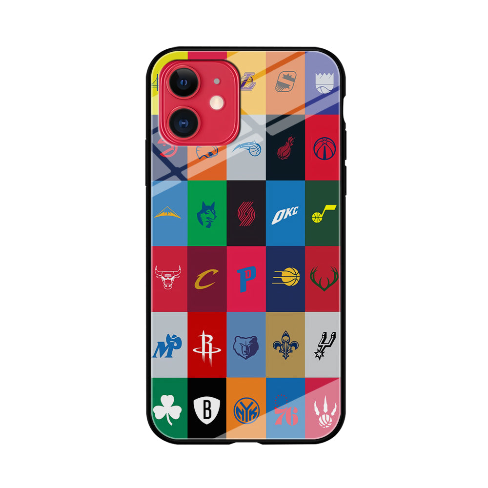 NBA Team Logos iPhone 11 Case-Phone Case-Tempered Glass Case-Altracase
