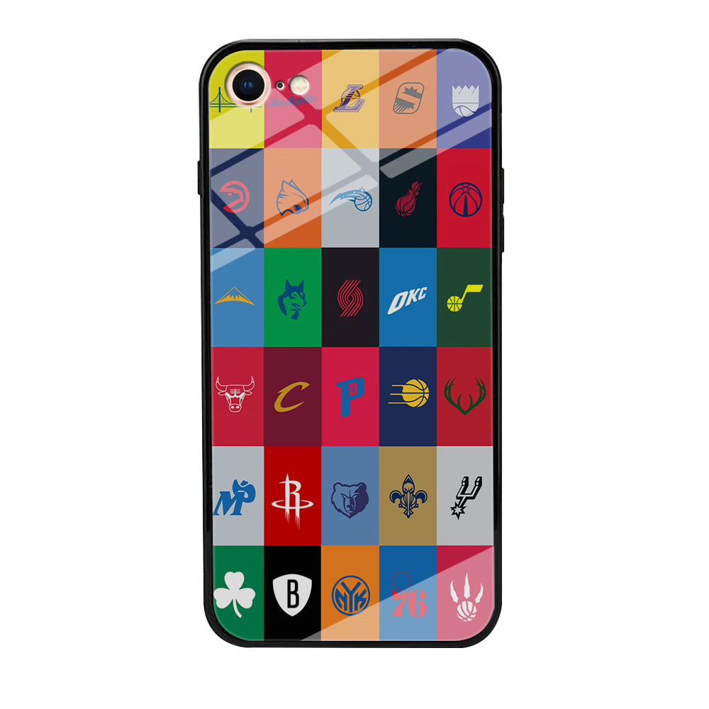 NBA Team Logos iPhone 7 Case-Phone Case-Tempered Glass Case-Altracase