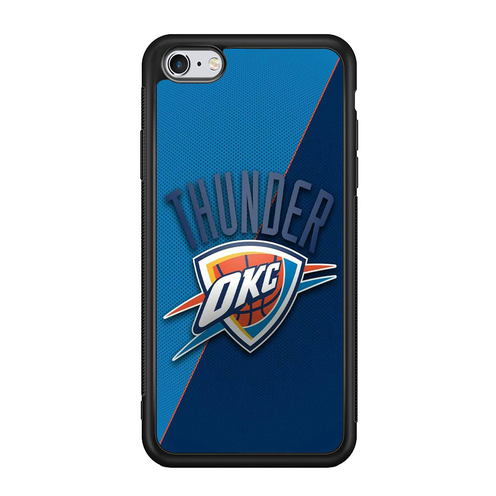 NBA Thunder Basketball 001 iPhone 6 Plus | 6s Plus Case-Phone Case-Rubber Black (2D Case)-Altracase