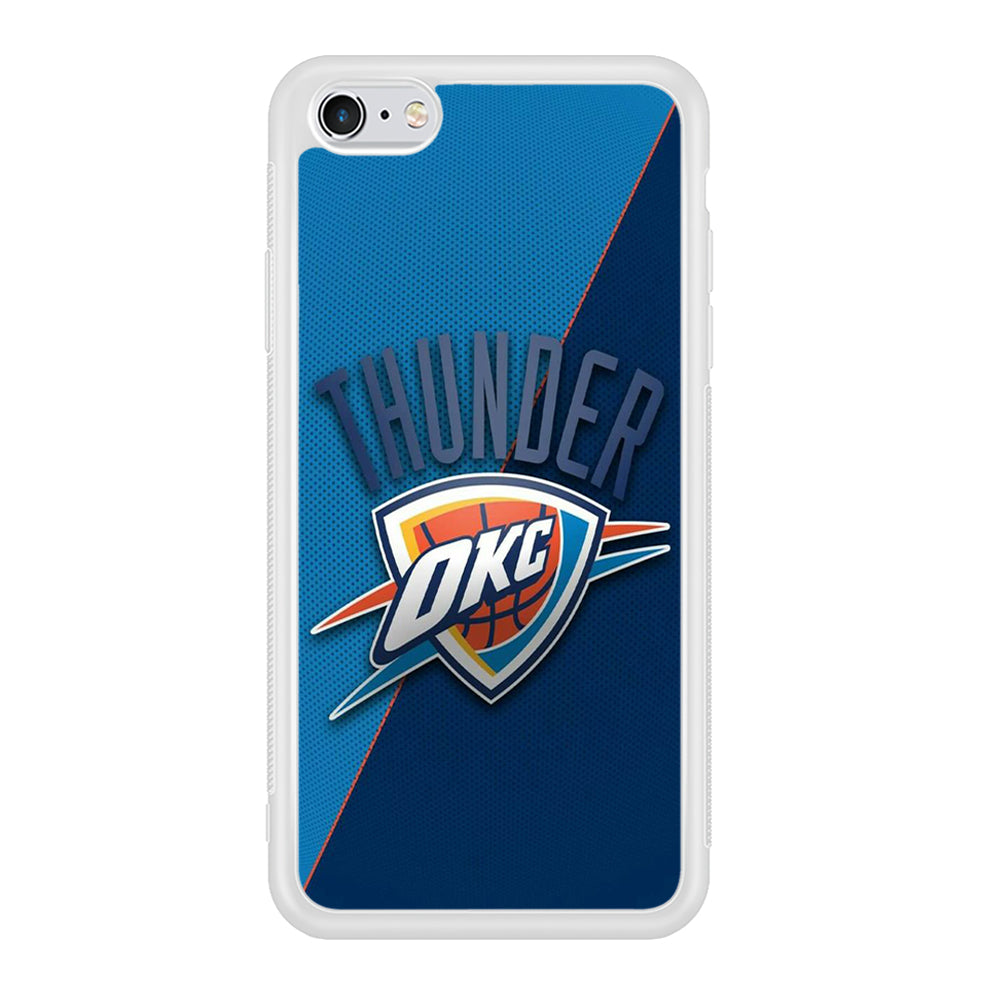NBA Thunder Basketball 001 iPhone 6 Plus | 6s Plus Case-Phone Case-Rubber White (2D Case)-Altracase