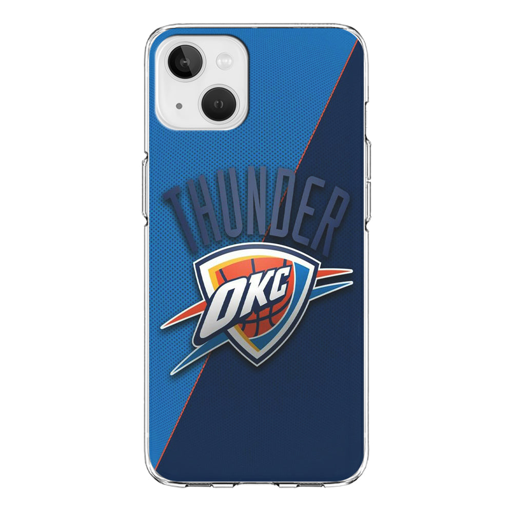 NBA Thunder Basketball 001 iPhone 13 Mini Case-Phone Case-Clear Soft Case-Altracase