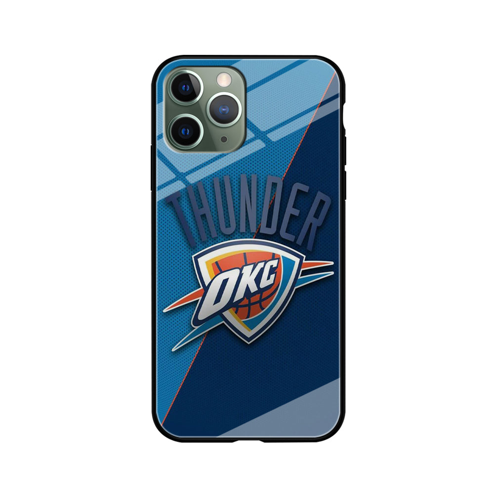NBA Thunder Basketball 001 iPhone 11 Pro Case-Phone Case-Tempered Glass Case-Altracase