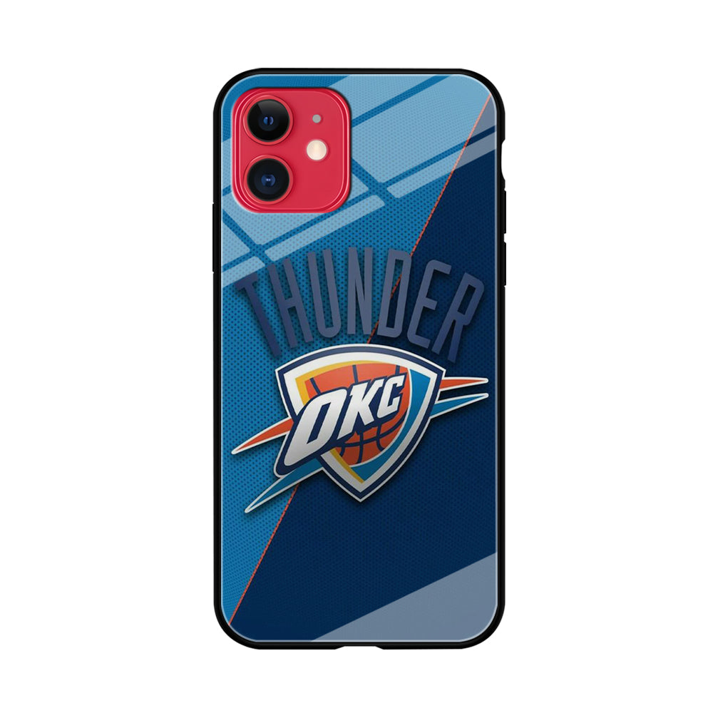 NBA Thunder Basketball 001 iPhone 11 Case-Phone Case-Tempered Glass Case-Altracase