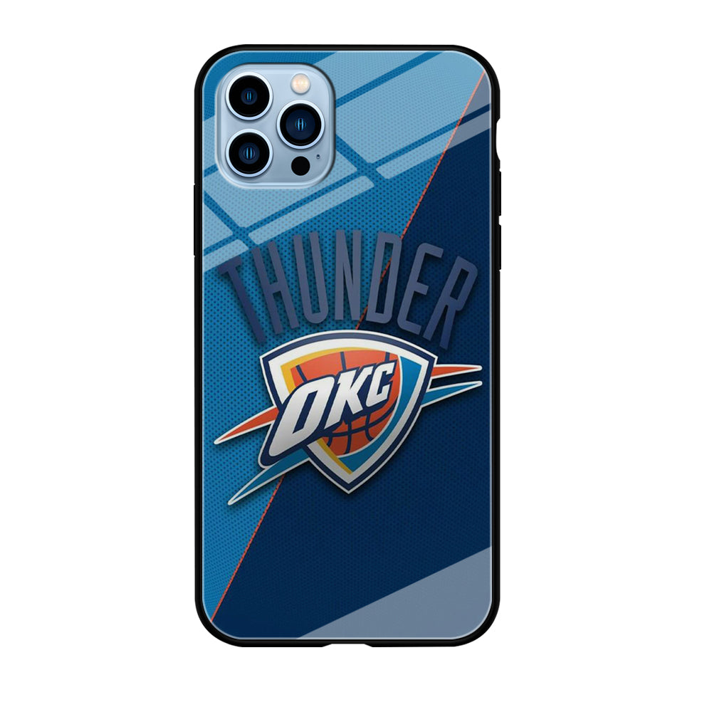 NBA Thunder Basketball 001 iPhone 12 Pro Max Case-Phone Case-Tempered Glass Case-Altracase