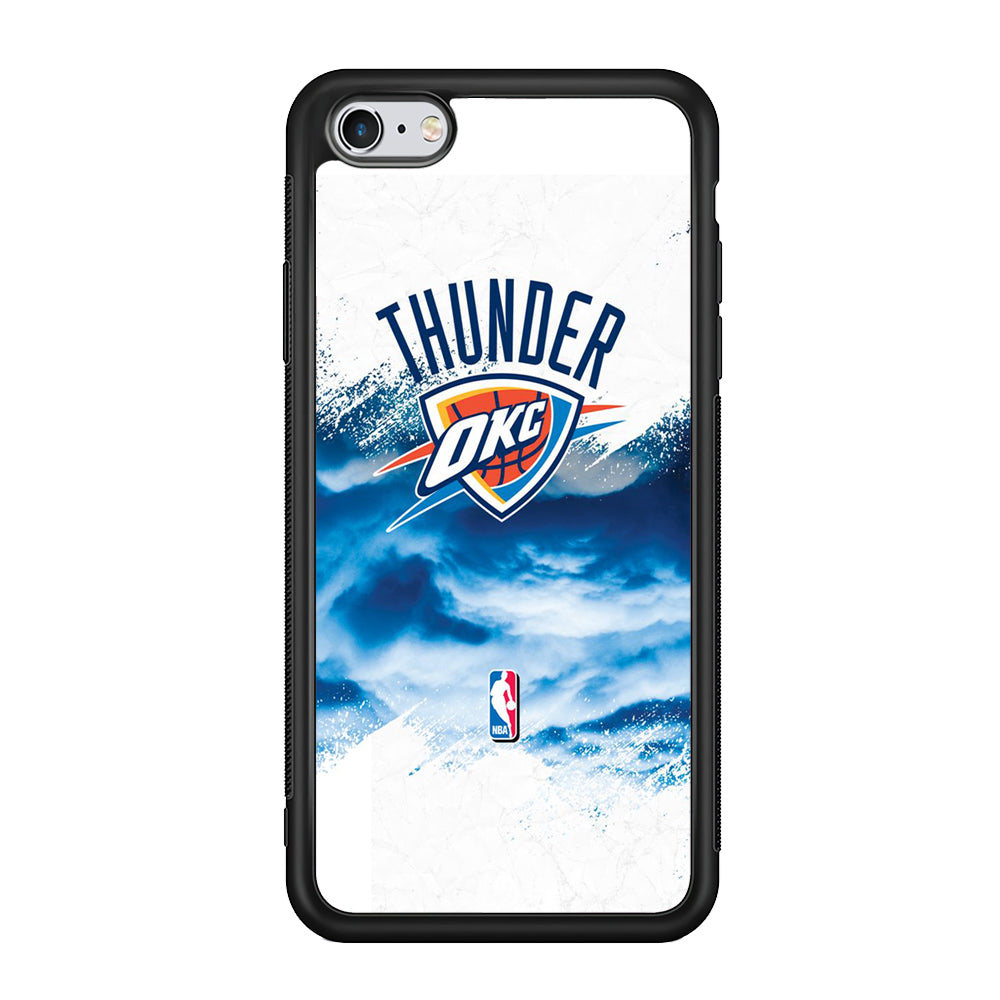 NBA Thunder Basketball 002 iPhone 6 Plus | 6s Plus Case-Phone Case-Rubber Black (2D Case)-Altracase