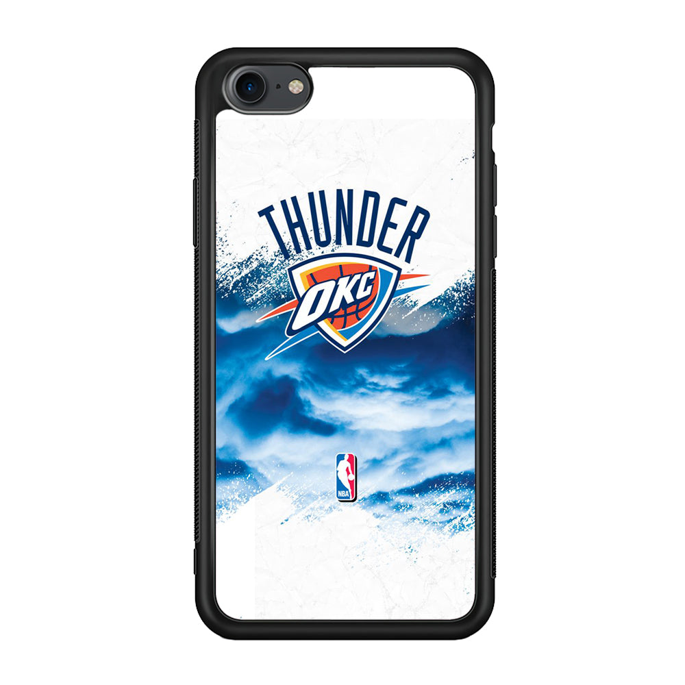 NBA Thunder Basketball 002 iPhone 7 Case-Phone Case-Rubber Black (2D Case)-Altracase