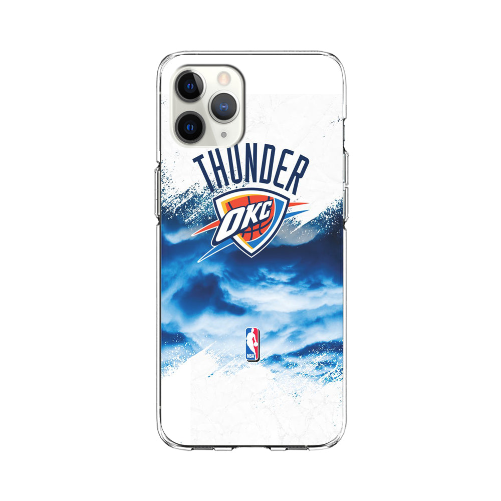 NBA Thunder Basketball 002 iPhone 11 Pro Case-Phone Case-Clear Soft Case-Altracase