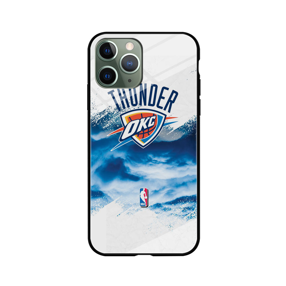 NBA Thunder Basketball 002 iPhone 11 Pro Case-Phone Case-Tempered Glass Case-Altracase