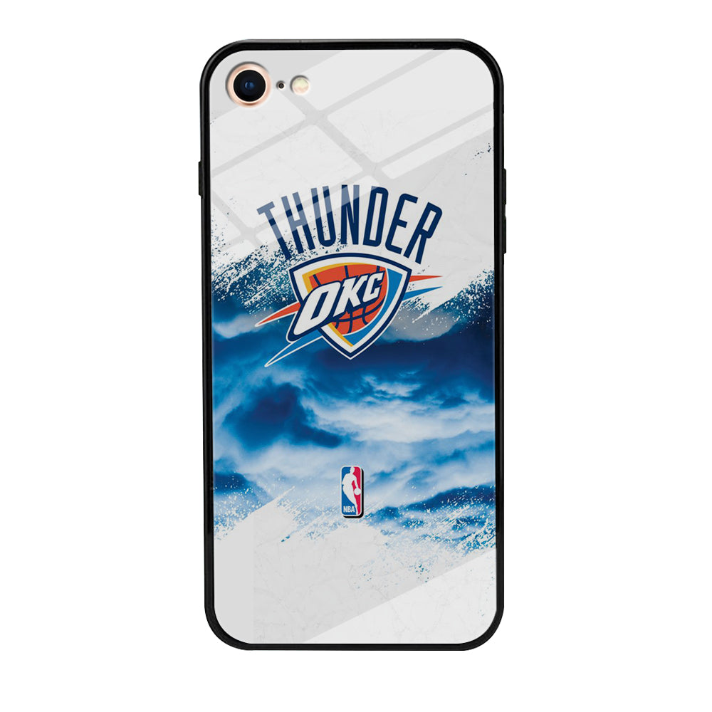 NBA Thunder Basketball 002 iPhone 7 Case-Phone Case-Tempered Glass Case-Altracase