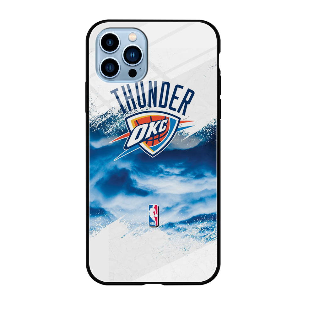 NBA Thunder Basketball 002 iPhone 12 Pro Max Case-Phone Case-Tempered Glass Case-Altracase