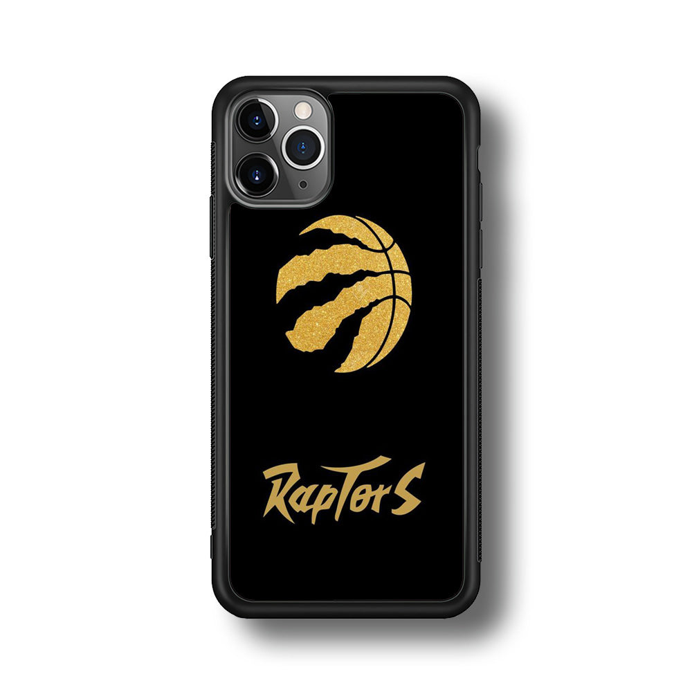 NBA Toronto Raptors Basketball 001 iPhone 11 Pro Max Case-Phone Case-Rubber Black (2D Case)-Altracase