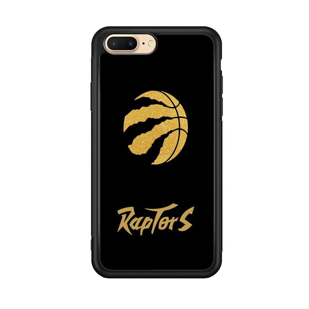 NBA Toronto Raptors Basketball 001 iPhone 8 Plus Case-Phone Case-Rubber Black (2D Case)-Altracase