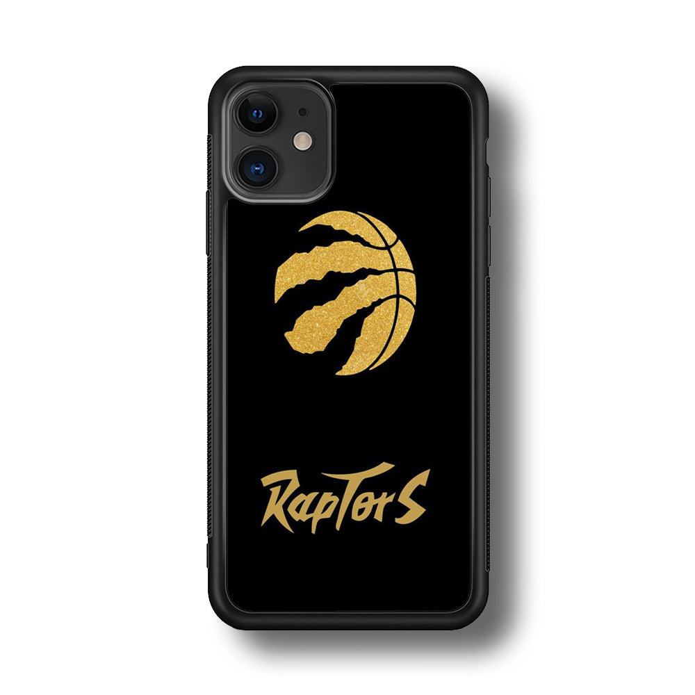 NBA Toronto Raptors Basketball 001 iPhone 11 Case-Phone Case-Rubber Black (2D Case)-Altracase