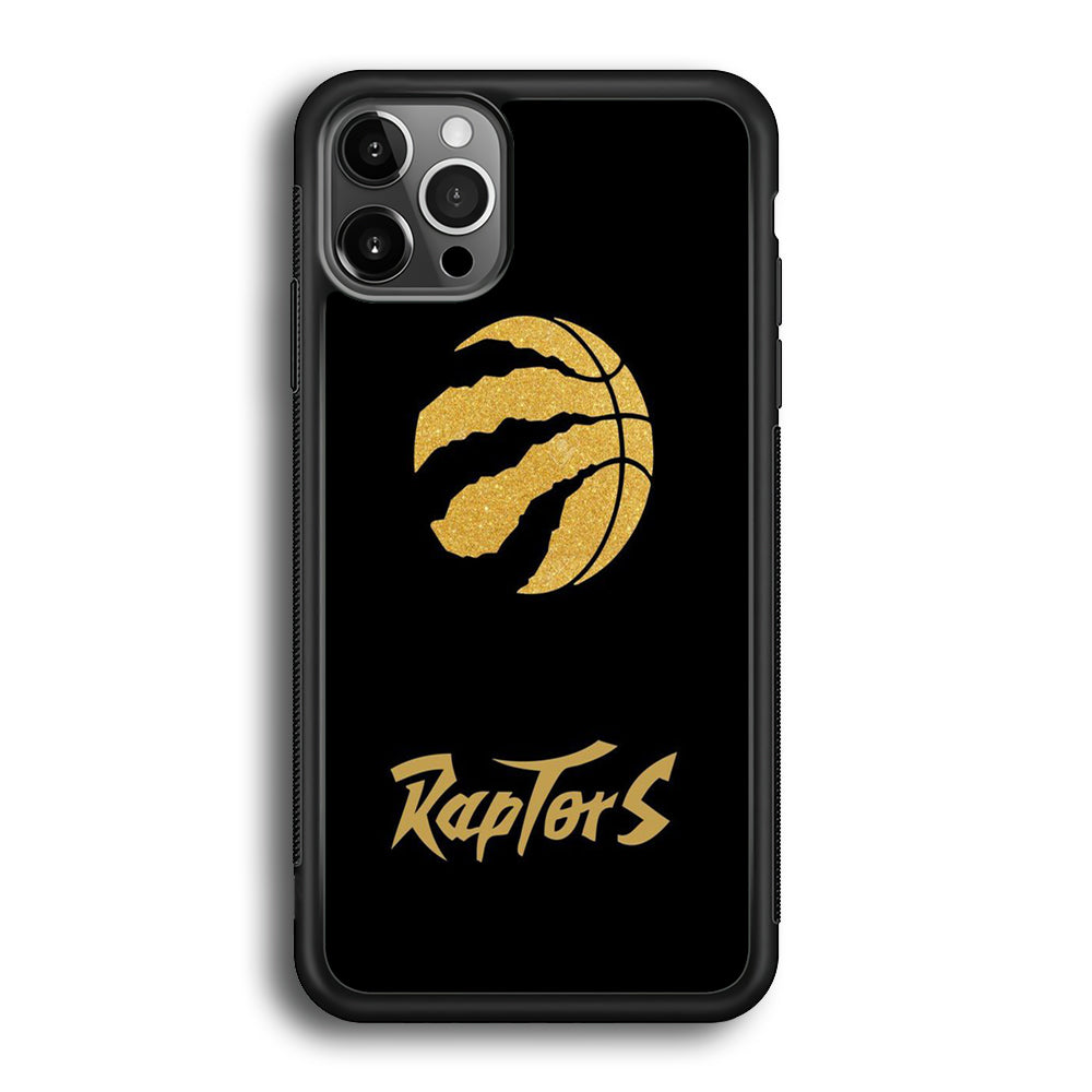 NBA Toronto Raptors Basketball 001 iPhone 12 Pro Max Case-Phone Case-Rubber Black (2D Case)-Altracase