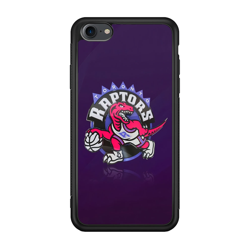 NBA Toronto Raptors Basketball 002 iPhone 7 Case-Phone Case-Rubber Black (2D Case)-Altracase