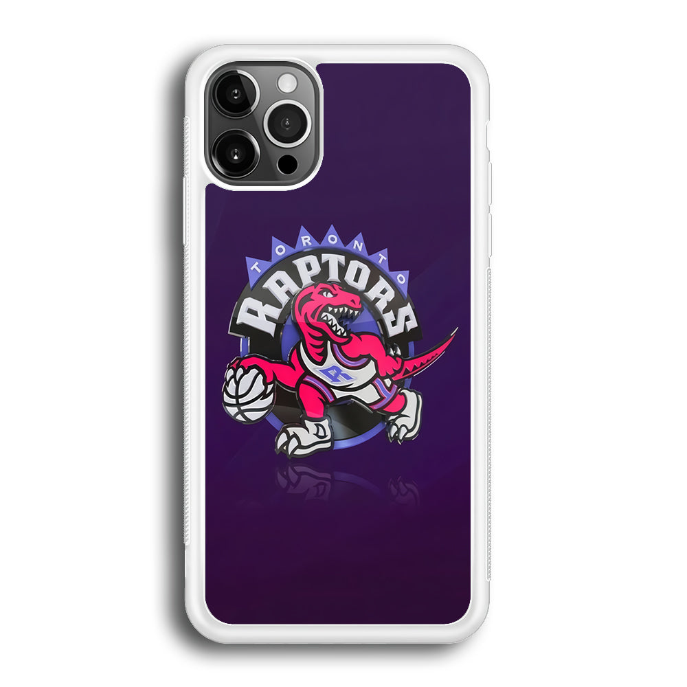 NBA Toronto Raptors Basketball 002 iPhone 12 Pro Max Case-Phone Case-Rubber White (2D Case)-Altracase