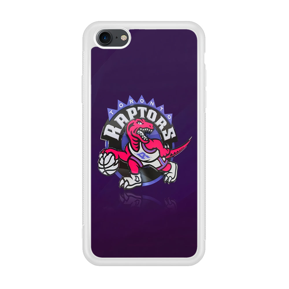 NBA Toronto Raptors Basketball 002 iPhone 7 Case-Phone Case-Rubber White (2D Case)-Altracase