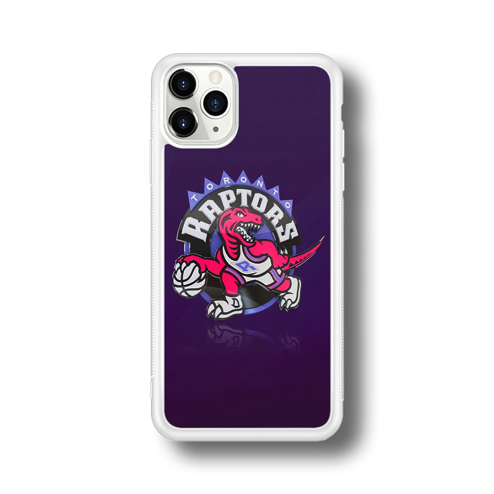 NBA Toronto Raptors Basketball 002 iPhone 11 Pro Max Case-Phone Case-Rubber White (2D Case)-Altracase