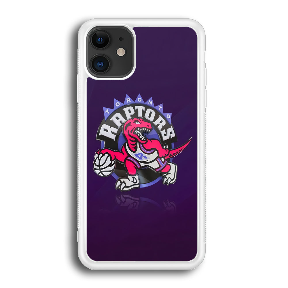 NBA Toronto Raptors Basketball 002 iPhone 12 Case-Phone Case-Rubber White (2D Case)-Altracase