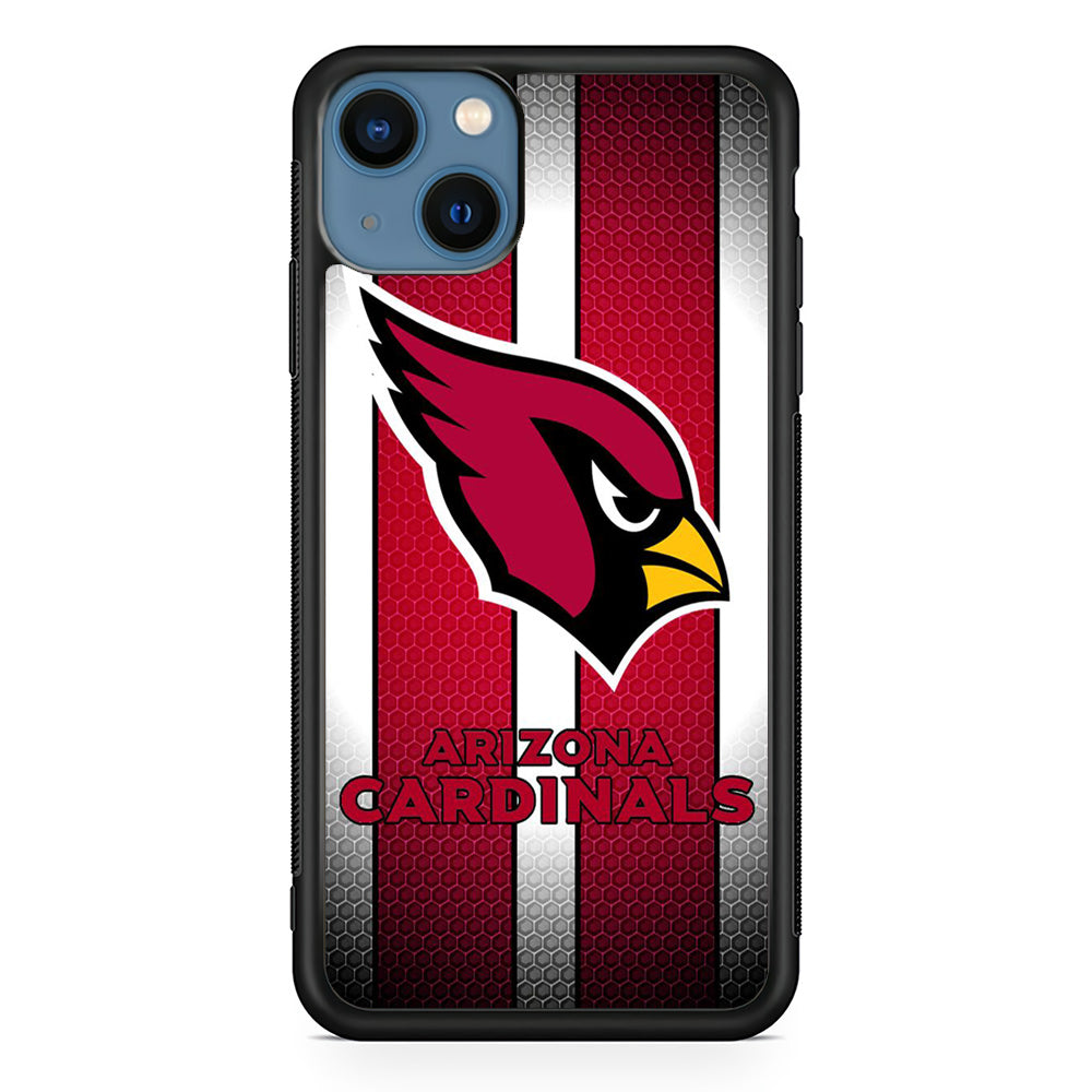 NFL Arizona Cardinals 001 iPhone 13 Mini Case-Phone Case-Rubber Black (2D Case)-Altracase