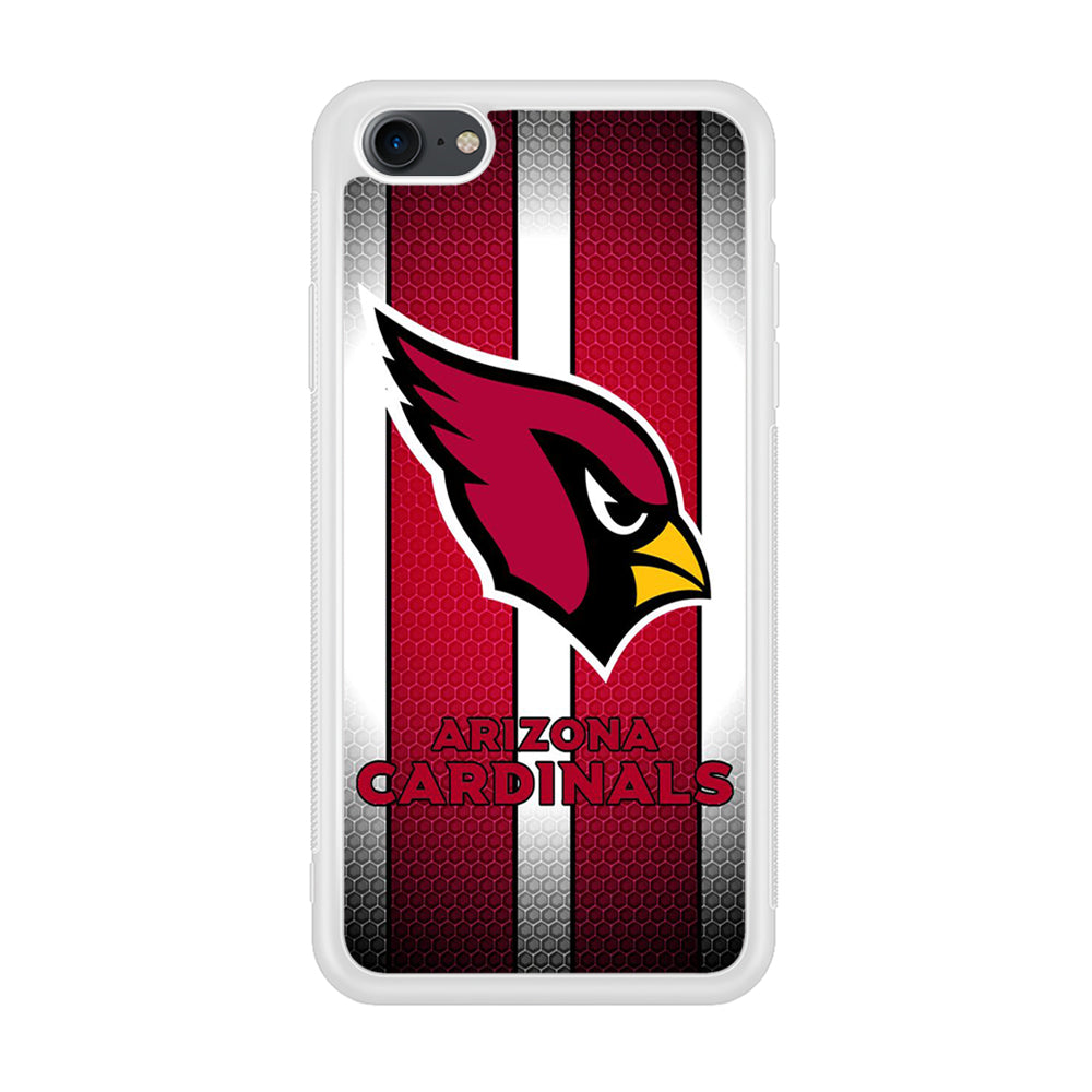 NFL Arizona Cardinals 001 iPhone 7 Case-Phone Case-Rubber White (2D Case)-Altracase