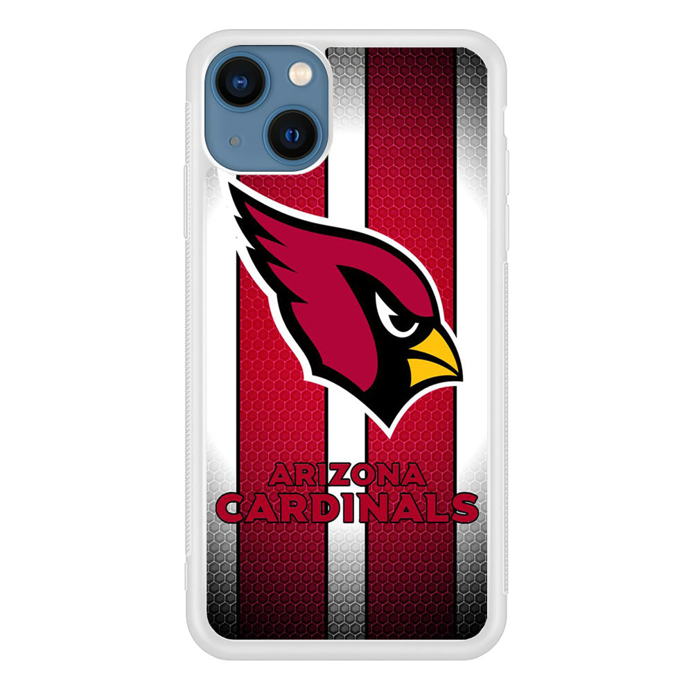 NFL Arizona Cardinals 001 iPhone 13 Mini Case-Phone Case-Rubber White (2D Case)-Altracase