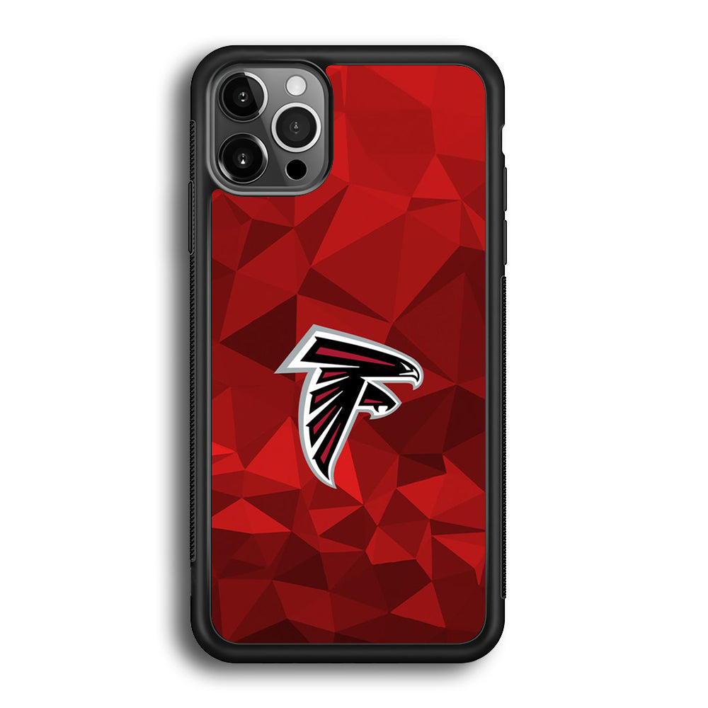 NFL Atlanta Falcons 001 iPhone 12 Pro Max Case-Phone Case-Rubber Black (2D Case)-Altracase