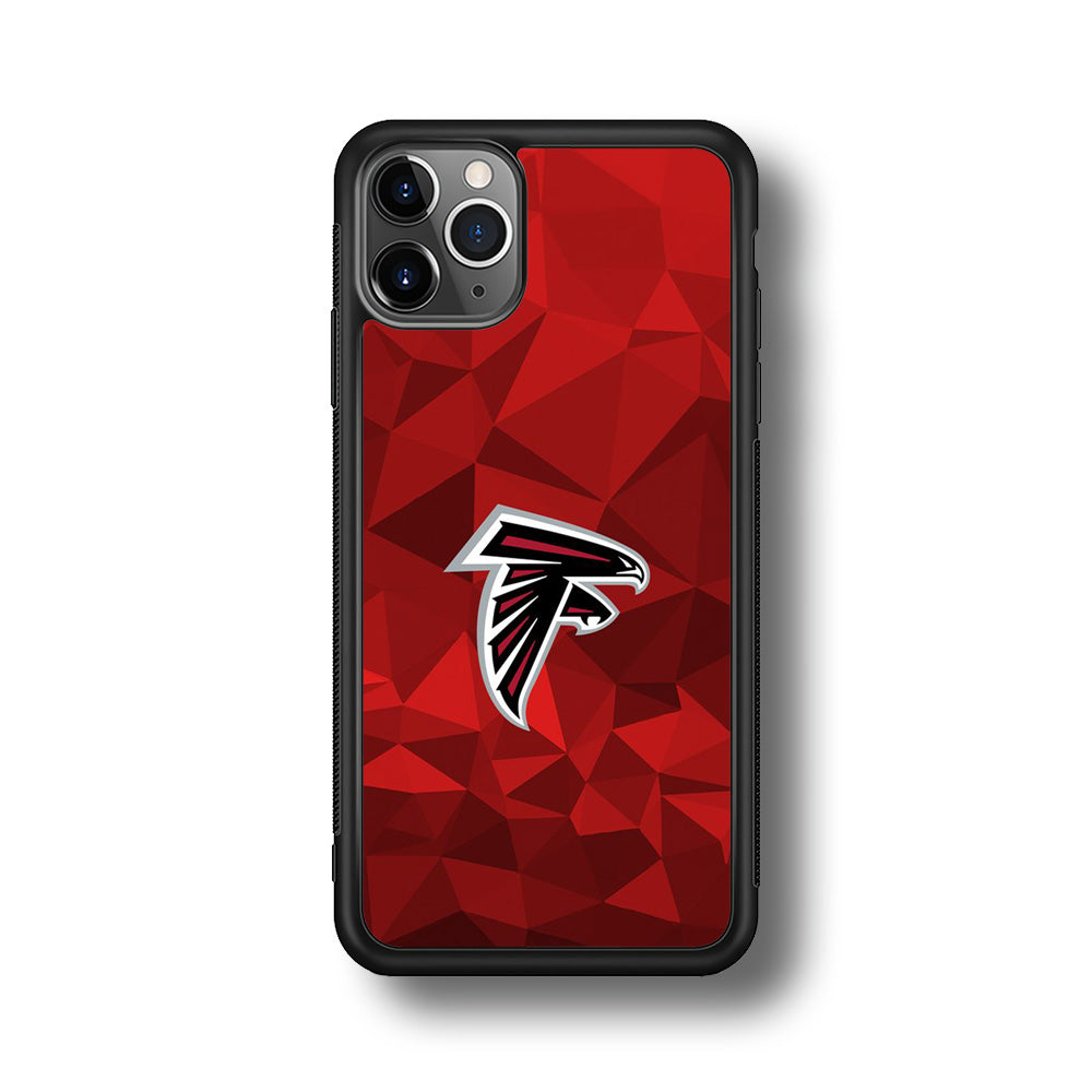 NFL Atlanta Falcons 001 iPhone 11 Pro Max Case-Phone Case-Rubber Black (2D Case)-Altracase