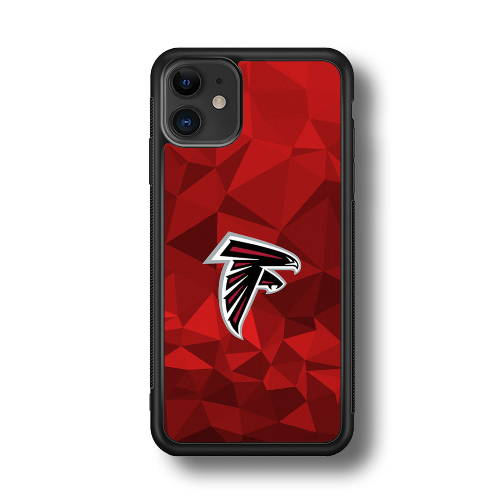 NFL Atlanta Falcons 001 iPhone 11 Case-Phone Case-Rubber Black (2D Case)-Altracase
