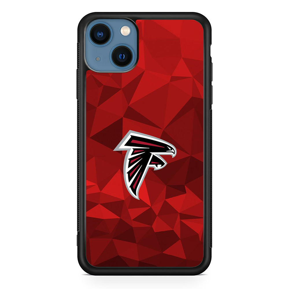 NFL Atlanta Falcons 001 iPhone 13 Mini Case-Phone Case-Rubber Black (2D Case)-Altracase