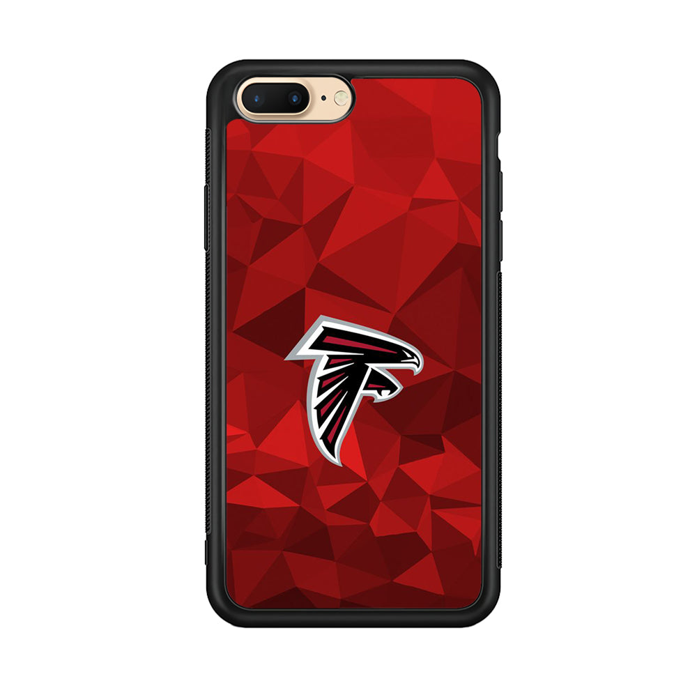 NFL Atlanta Falcons 001 iPhone 8 Plus Case-Phone Case-Rubber Black (2D Case)-Altracase
