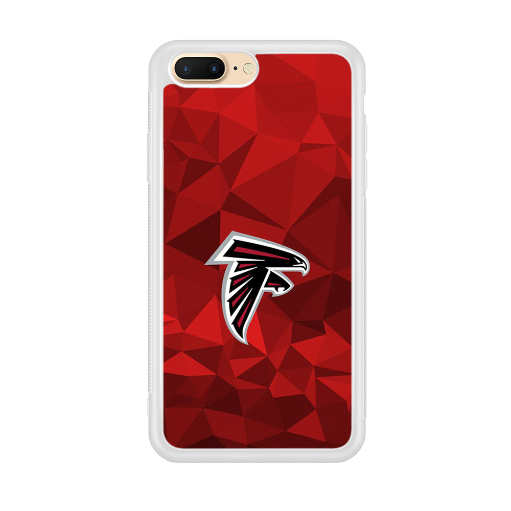 NFL Atlanta Falcons 001 iPhone 8 Plus Case-Phone Case-Rubber White (2D Case)-Altracase