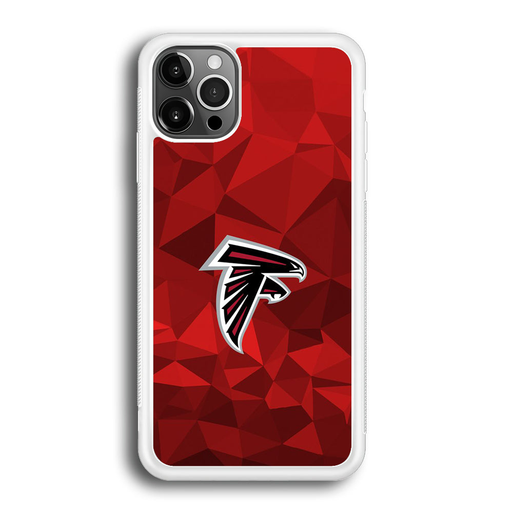 NFL Atlanta Falcons 001 iPhone 12 Pro Max Case-Phone Case-Rubber White (2D Case)-Altracase