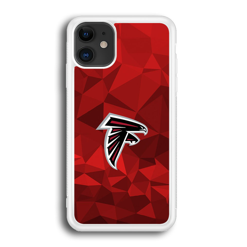 NFL Atlanta Falcons 001 iPhone 12 Case-Phone Case-Rubber White (2D Case)-Altracase