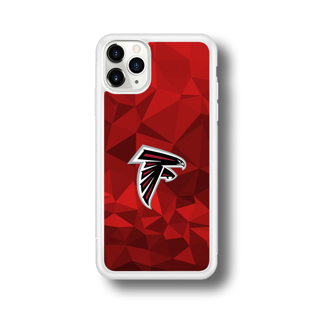 NFL Atlanta Falcons 001 iPhone 11 Pro Max Case-Phone Case-Rubber White (2D Case)-Altracase