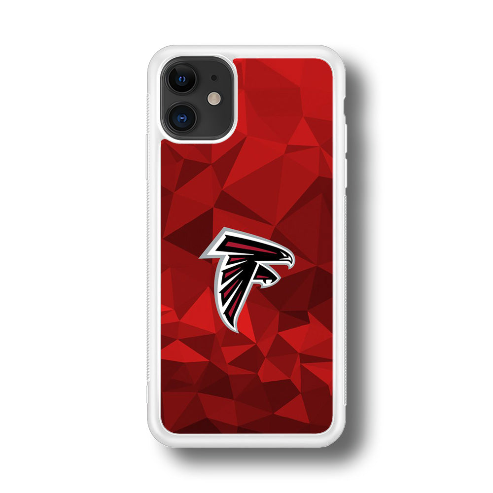 NFL Atlanta Falcons 001 iPhone 11 Case-Phone Case-Rubber White (2D Case)-Altracase