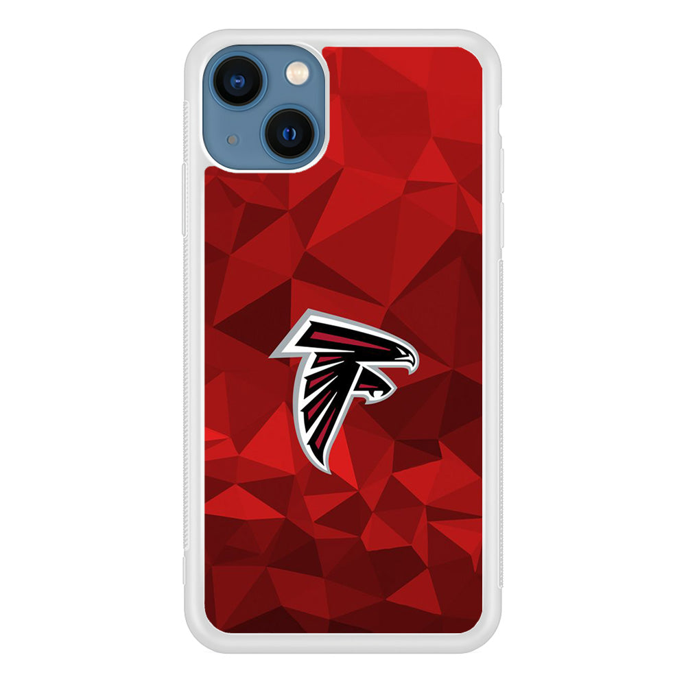 NFL Atlanta Falcons 001 iPhone 13 Mini Case-Phone Case-Rubber White (2D Case)-Altracase
