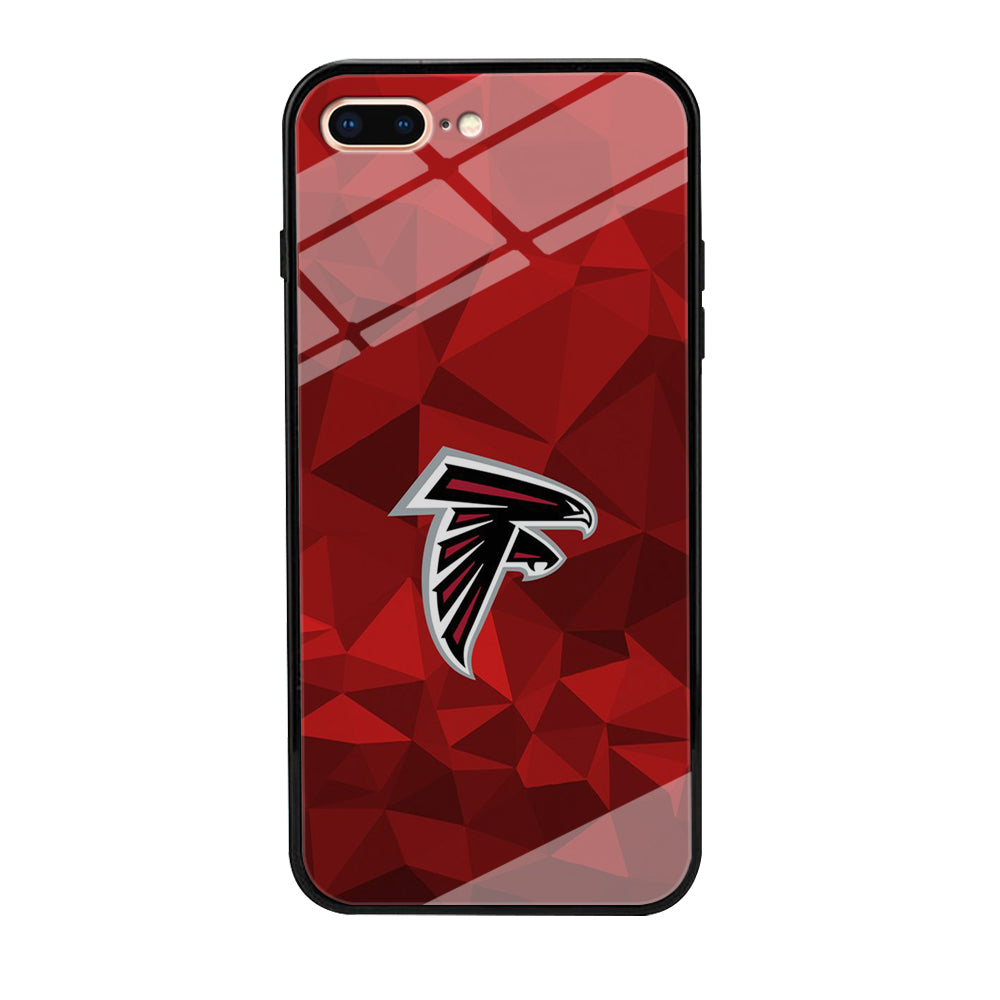 NFL Atlanta Falcons 001 iPhone 8 Plus Case-Phone Case-Tempered Glass Case-Altracase