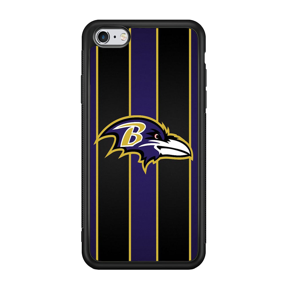 NFL Baltimore Ravens 001 iPhone 6 | 6s Case-Phone Case-Rubber Black (2D Case)-Altracase