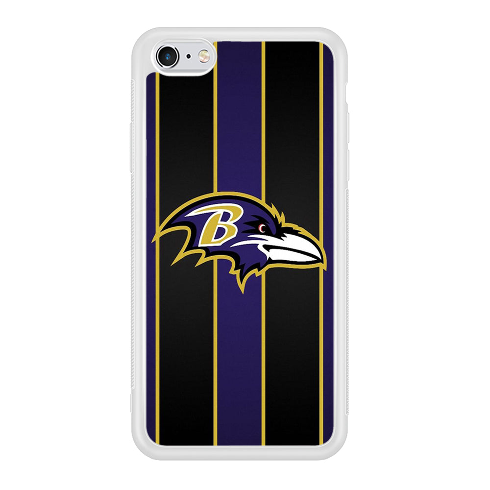 NFL Baltimore Ravens 001 iPhone 6 | 6s Case-Phone Case-Rubber White (2D Case)-Altracase