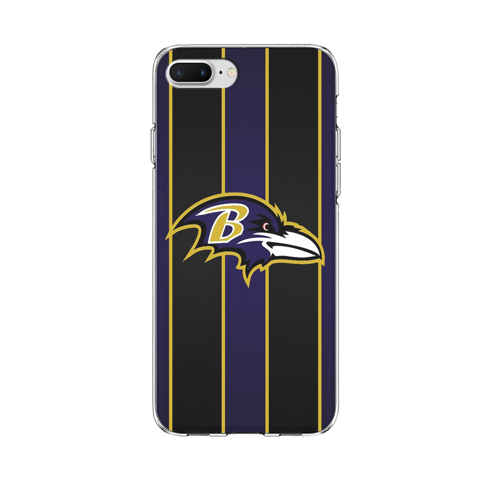 NFL Baltimore Ravens 001 iPhone 8 Plus Case-Phone Case-Clear Soft Case-Altracase