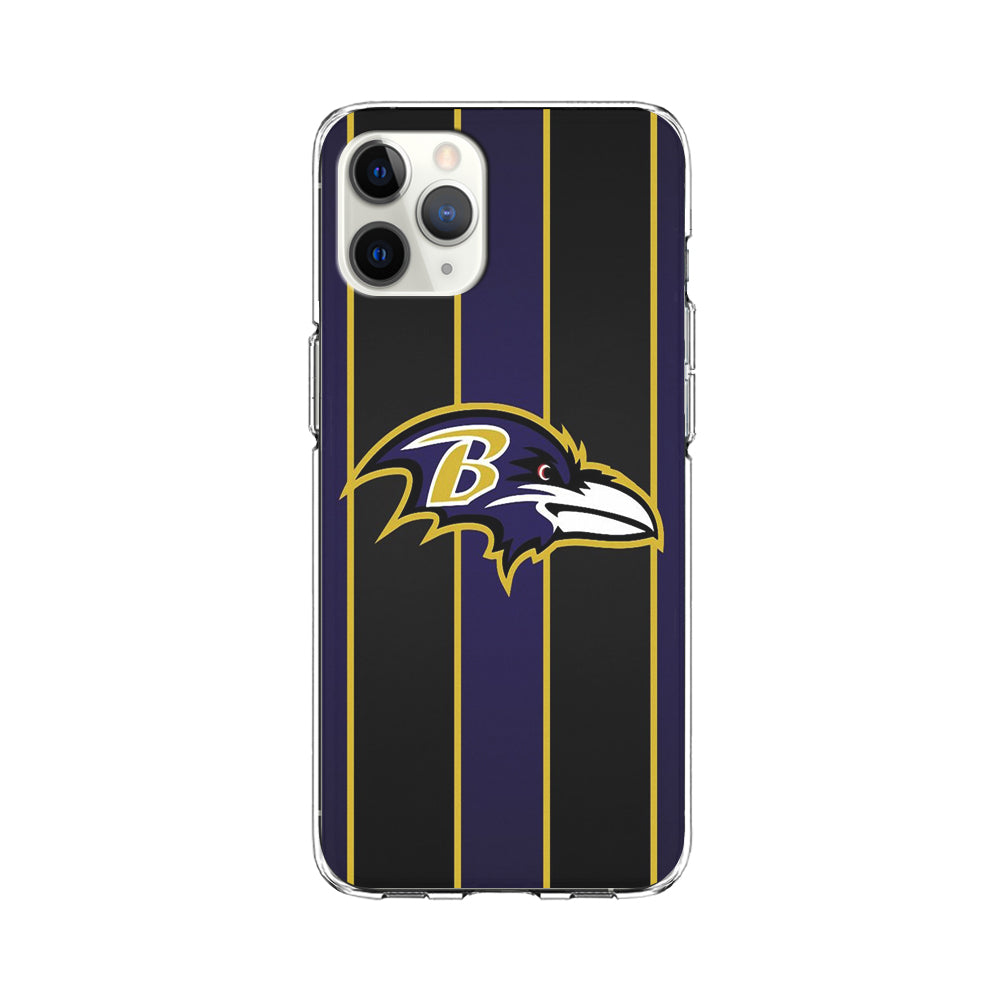 NFL Baltimore Ravens 001 iPhone 11 Pro Max Case-Phone Case-Clear Soft Case-Altracase
