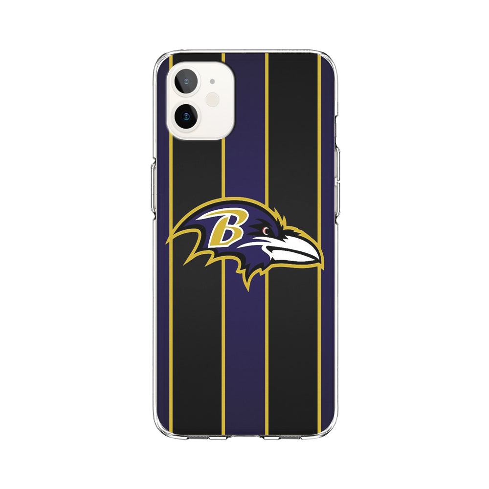 NFL Baltimore Ravens 001 iPhone 12 Case-Phone Case-Clear Soft Case-Altracase